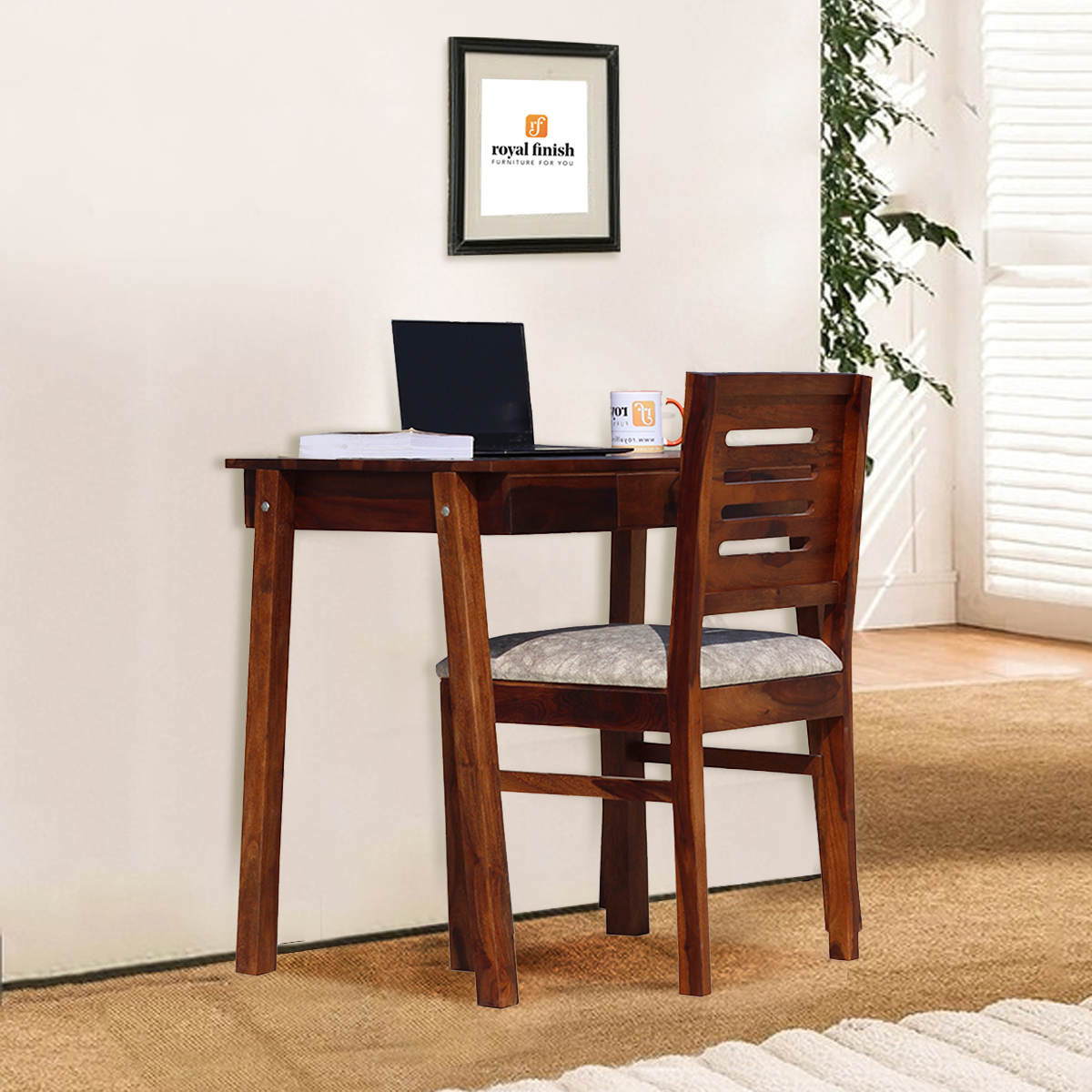 Thecsr Tuxido Study Table With Capsuliec Chair in Funriture Sheesham Wood